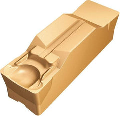 Sandvik Coromant - R1N123 GM Grade 1125, 12mm Cutting Width Carbide Grooving Insert - Neutral, 0.8mm Corner Radius, TiAlN Finish - Exact Tool & Supply