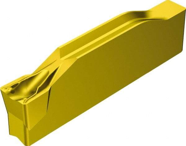 Sandvik Coromant - 300N123G1 TF Grade 2135, 3mm Cutting Width Carbide Grooving Insert - 1.8mm Max Depth of Cut, Neutral, 0.3mm Corner Radius, TiCN/Al2O3/TiN Finish - Exact Tool & Supply
