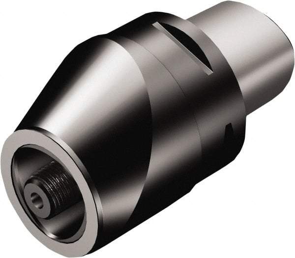 Sandvik Coromant - C10 Outside Modular Connection, C8 Inside Modular Connection, Capto to Capto Reducing Adapter - 80mm Projection, 140mm OAL, Through Coolant - Exact Tool & Supply