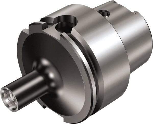 Sandvik Coromant - HSK63 Taper Shank 11.6mm Hole End Mill Holder/Adapter - 11.6mm Nose Diam, 51mm Projection, Through-Spindle Coolant - Exact Tool & Supply