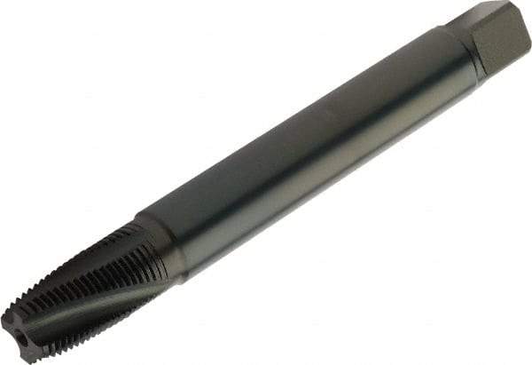 Sandvik Coromant - 1/8-27 NPTF 4 Flute Spiral Flute Tap - High Speed Steel, Steam Tempered Finish, 90mm OAL, Right Hand Thread, Series CoroTap 300 - Exact Tool & Supply