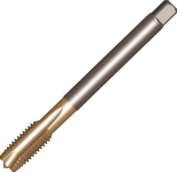 Sandvik Coromant - M24x1.50 Metric Fine, 4 Flute, AlCrN Finish, High Speed Steel Spiral Point Tap - Plug Chamfer, Right Hand Thread, 140mm OAL, 28mm Thread Length, 18mm Shank Diam, 6H Class of Fit, Series CoroTap 200 - Exact Tool & Supply