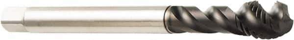 Sandvik Coromant - M16x1.50 Metric Fine 4 Flute 6HX Modified Bottoming Spiral Flute Tap - Powdered Metal, CoolTop Finish, 100mm OAL, Right Hand Flute, Right Hand Thread, Series CoroTap 300 - Exact Tool & Supply