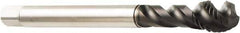 Sandvik Coromant - M14x1.50 Metric Fine 3 Flute 6HX Modified Bottoming Spiral Flute Tap - Powdered Metal, CoolTop Finish, 100mm OAL, Right Hand Flute, Right Hand Thread, Series CoroTap 300 - Exact Tool & Supply