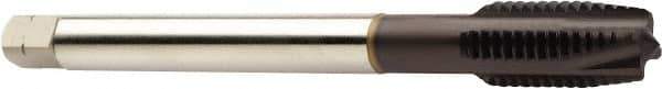 Sandvik Coromant - M27x2.00 Metric Fine, 4 Flute, TiAlN Finish, Powdered Metal Spiral Point Tap - Plug Chamfer, Right Hand Thread, 140mm OAL, 28mm Thread Length, 20mm Shank Diam, 6HX Class of Fit, Series CoroTap 200 - Exact Tool & Supply