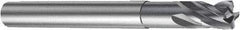 Sandvik Coromant - 8mm, 8mm LOC, 8mm Shank Diam, 80mm OAL, 4 Flute, Solid Carbide Square End Mill - Single End, TiAlN Finish, Spiral Flute, 30° Helix, Centercutting, Right Hand Cut, Right Hand Flute, Series CoroMill Plura - Exact Tool & Supply