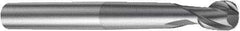 Sandvik Coromant - 16mm Diam, 15mm LOC, 2 Flute Solid Carbide Ball End Mill - 150mm OAL, 16mm Shank Diam, Ball Flute - Exact Tool & Supply