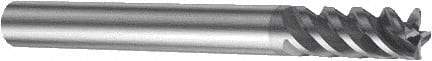 Sandvik Coromant - 8mm, 4 Flute, Single End, Solid Carbide, Corner Chamfer End Mill - 80mm OAL, Right Hand Flute, 19mm LOC, Right Hand Cut - Exact Tool & Supply