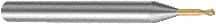 Sandvik Coromant - 0.8mm Diam, 0.5mm LOC, 2 Flute Solid Carbide Ball End Mill - AlCrN Finish, 45mm OAL, 4mm Shank Diam, Ball Flute - Exact Tool & Supply