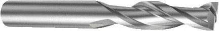 Sandvik Coromant - 4mm, 14mm LOC, 4mm Shank Diam, 50mm OAL, 2 Flute, Solid Carbide Square End Mill - Uncoated, 25° Helix, Centercutting, Right Hand Cut, Right Hand Flute, Series CoroMill Plura - Exact Tool & Supply