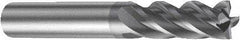 Sandvik Coromant - 2.5mm, 4 Flute, Single End, Solid Carbide, Corner Chamfer End Mill - 57mm OAL, Right Hand Flute, 8mm LOC, Right Hand Cut - Exact Tool & Supply