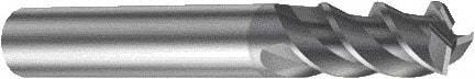 Sandvik Coromant - 3mm, 7mm LOC, 6mm Shank Diam, 57mm OAL, 3 Flute, Solid Carbide Square End Mill - Single End, TiAlN Finish, Spiral Flute, 45° Helix, Right Hand Cut, Right Hand Flute, Series CoroMill Plura - Exact Tool & Supply
