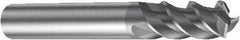 Sandvik Coromant - 3mm, 7mm LOC, 6mm Shank Diam, 57mm OAL, 3 Flute, Solid Carbide Square End Mill - Single End, TiAlN Finish, Spiral Flute, 45° Helix, Right Hand Cut, Right Hand Flute, Series CoroMill Plura - Exact Tool & Supply