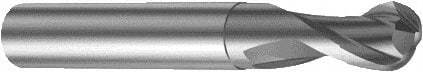 Sandvik Coromant - 6mm Diam, 6mm LOC, 2 Flute Solid Carbide Ball End Mill - 57mm OAL, 6mm Shank Diam, Ball Flute - Exact Tool & Supply