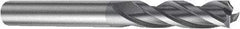 Sandvik Coromant - 6mm, 22mm LOC, 6mm Shank Diam, 65mm OAL, 3 Flute, Solid Carbide Square End Mill - Single End, TiAlN Finish, Spiral Flute, 30° Helix, Right Hand Cut, Right Hand Flute, Series CoroMill Plura - Exact Tool & Supply