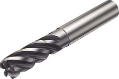 Sandvik Coromant - 12mm, 5 Flute, Solid Carbide, 2mm Corner Chamfer End Mill - 83mm OAL, 38° Helix, Right Hand Flute, 26mm LOC, Right Hand Cut - Exact Tool & Supply