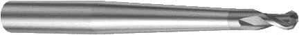 Sandvik Coromant - 2mm Diam, 2mm LOC, 2 Flute Solid Carbide Ball End Mill - 80mm OAL, 6mm Shank Diam, Ball Flute - Exact Tool & Supply