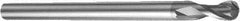 Sandvik Coromant - 8mm Diam, 12mm LOC, 2 Flute Solid Carbide Ball End Mill - 150mm OAL, 8mm Shank Diam, Ball Flute - Exact Tool & Supply
