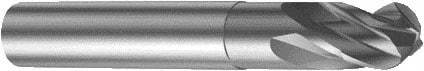 Sandvik Coromant - 6mm Diam, 6mm LOC, 4 Flute Solid Carbide Ball End Mill - 57mm OAL, 6mm Shank Diam, Ball Flute - Exact Tool & Supply