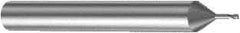 Sandvik Coromant - 0.6mm, 0.6mm LOC, 6mm Shank Diam, 57mm OAL, 2 Flute, Solid Carbide Square End Mill - TiAlN Finish, 30° Helix, Centercutting, Right Hand Cut, Right Hand Flute, Series CoroMill Plura - Exact Tool & Supply
