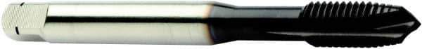 Sandvik Coromant - 7/16-14 UNC, 4 Flute, High Speed Steel Spiral Point Tap - Plug Chamfer, Right Hand Thread, 100mm OAL, 20mm Thread Length, 8.2mm Shank Diam, 3B Class of Fit, Series CoroTap 200 - Exact Tool & Supply