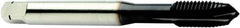 Sandvik Coromant - 7/16-14 UNC, 4 Flute, High Speed Steel Spiral Point Tap - Plug Chamfer, Right Hand Thread, 100mm OAL, 20mm Thread Length, 8.2mm Shank Diam, 3B Class of Fit, Series CoroTap 200 - Exact Tool & Supply