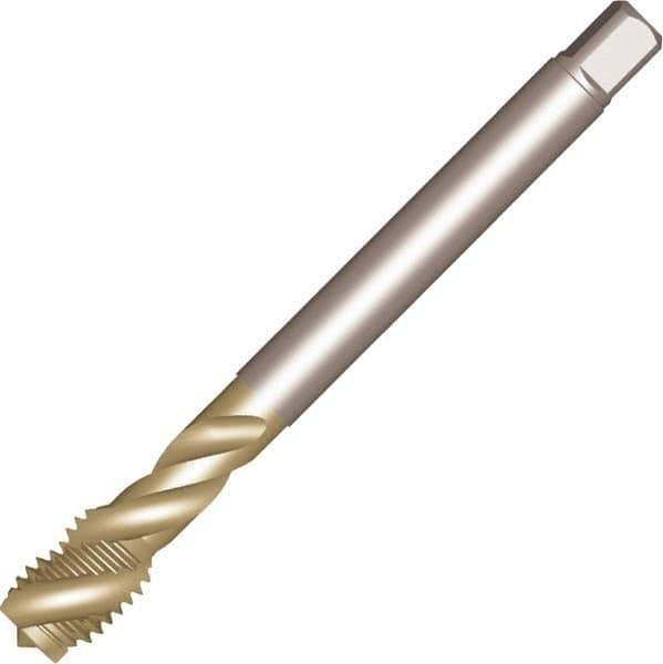 Sandvik Coromant - 1/2-13 UNC 3 Flute 3BX Spiral Flute Tap - High Speed Steel, Uncoated, 110mm OAL, Right Hand Thread, Series CoroTap 300 - Exact Tool & Supply