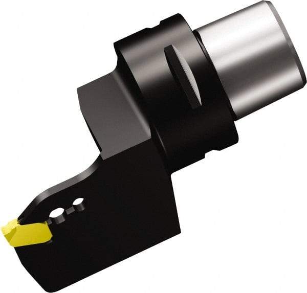 Sandvik Coromant - QD-NH-0400-0002-CM Insert, 75mm Head Length, Modular Grooving Cutting Unit Head - Left Hand Cut, System Size C6, Through Coolant, Series CoroCut QA Cutting Unit for Parting & Grooving - Exact Tool & Supply