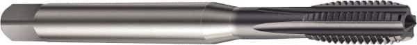 Sandvik Coromant - 3/8-24 UNF 2BX 5 Flute TiAlN Finish High Speed Steel Straight Flute Machine Tap - Right Hand Thread, 90mm OAL, 20.6mm Thread Length - Exact Tool & Supply