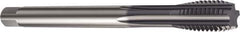 Sandvik Coromant - M12x1.75 Metric 6HX 5 Flute TiAlN Finish High Speed Steel Straight Flute Machine Tap - Right Hand Thread, 110mm OAL, 23mm Thread Length - Exact Tool & Supply