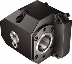 Sandvik Coromant - Left Hand Cut, C4 Modular Connection, Adapter/Mount Lathe Modular Clamping Unit - 40mm Square Shank Diam, 2.717" OAL, Through Coolant - Exact Tool & Supply