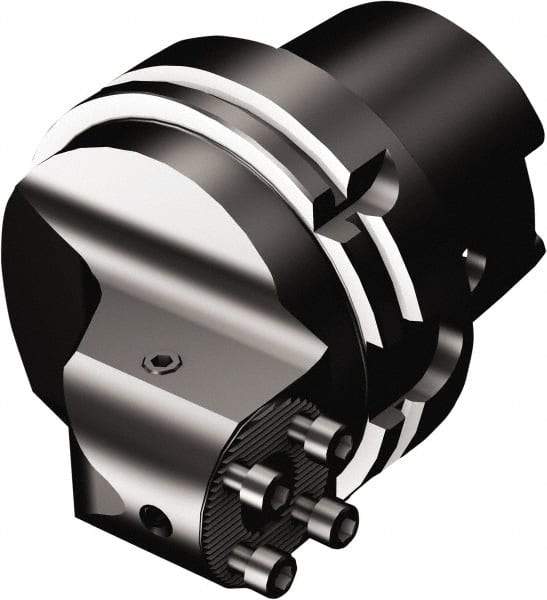 Sandvik Coromant - 32;63 System Size, HSK63T;HSK63A Taper, Modular Tool Holding System Adapter - 76mm Projection, 62mm Body Diam, 108.2mm OAL, Through Coolant - Exact Tool & Supply