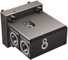 Sandvik Coromant - Right Hand Cut, C4 Modular Connection, Adapter/Mount Lathe Modular Clamping Unit - 40mm Square Shank Diam, 5-3/4" OAL, Through Coolant - Exact Tool & Supply