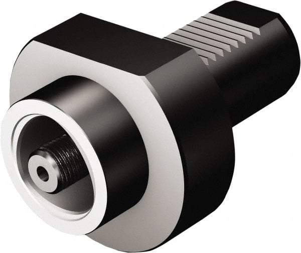 Sandvik Coromant - 50;C8 System Size, Modular Tool Holding System Adapter - 3-15/16" Projection, 80mm Body Diam, 7" OAL, Through Coolant - Exact Tool & Supply