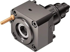Sandvik Coromant - Neutral Cut, C6 Modular Connection, Adapter/Mount Lathe Modular Clamping Unit - 15.88mm Square Shank Diam, 3.347" OAL, Through Coolant - Exact Tool & Supply