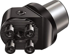 Sandvik Coromant - C4;32 System Size, Modular Tool Holding System Adapter - 33mm Projection, 56.8mm OAL, Through Coolant - Exact Tool & Supply