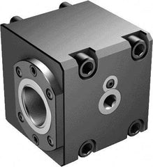 Sandvik Coromant - Right Hand Cut, C8 Modular Connection, Adapter/Mount Lathe Modular Clamping Unit - 80mm Square Shank Diam, 5.945" OAL, Through Coolant - Exact Tool & Supply