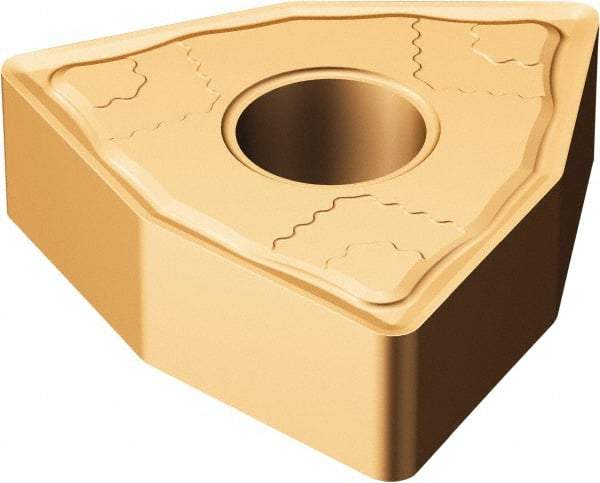 Sandvik Coromant - WNMG433 SMC Grade 1115 Carbide Turning Insert - TiAlN/AlCr2O3 Finish, 80° Trigon, 1/2" Inscr Circle, 3/16" Thick, 3/64" Corner Radius - Exact Tool & Supply