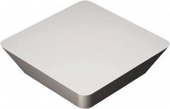 Sandvik Coromant - SEGN422 Grade H10 Carbide Turning Insert - Uncoated, 90° Square, 1/2" Inscr Circle, 1/8" Thick, 1/32" Corner Radius - Exact Tool & Supply