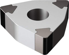 Sandvik Coromant - WNGA432 Grade 7025 CBN Turning Insert - Uncoated, 80° Trigon, 1/2" Inscr Circle, 3/16" Thick, 1/32" Corner Radius - Exact Tool & Supply