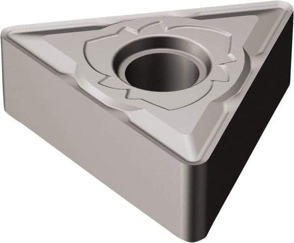 Sandvik Coromant - TNMG432 SM Grade H13A Carbide Turning Insert - Uncoated, 60° Triangle, 1/2" Inscr Circle, 3/16" Thick, 1/32" Corner Radius - Exact Tool & Supply