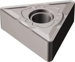 Sandvik Coromant - TNMG432 SM Grade H13A Carbide Turning Insert - Uncoated, 60° Triangle, 1/2" Inscr Circle, 3/16" Thick, 1/32" Corner Radius - Exact Tool & Supply