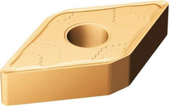 Sandvik Coromant - DNMG443 SMC Grade 1115 Carbide Turning Insert - TiAlN/AlCr2O3 Finish, 55° Diamond, 1/2" Inscr Circle, 1/4" Thick, 3/64" Corner Radius - Exact Tool & Supply