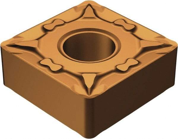 Sandvik Coromant - SNMG432 MF Grade 1125 Carbide Turning Insert - TiAlN/AlCr2O3 Finish, 90° Square, 1/2" Inscr Circle, 3/16" Thick, 1/32" Corner Radius - Exact Tool & Supply