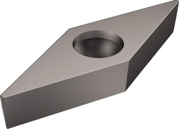 Sandvik Coromant - VBMW331 Grade H13A Carbide Turning Insert - Uncoated, 35° Diamond, 3/8" Inscr Circle, 3/16" Thick, 1/64" Corner Radius - Exact Tool & Supply