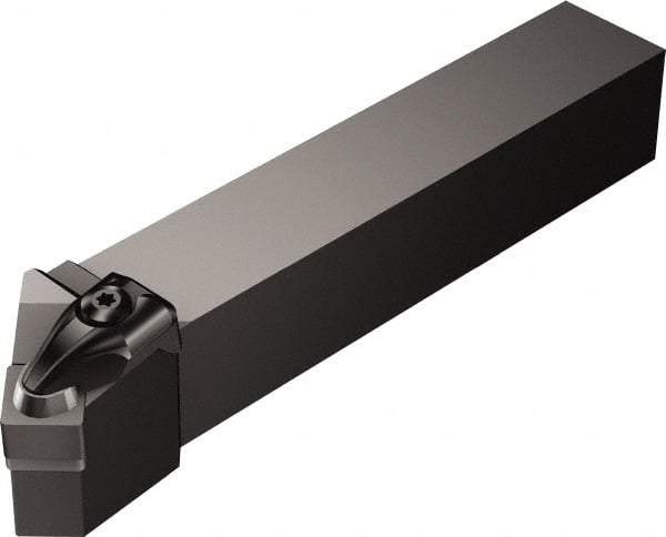 Sandvik Coromant - CSSNR/L, Left Hand Cut, 45° Lead Angle, 32mm Shank Height x 25mm Shank Width, Negative Rake Indexable Turning Toolholder - 178.32mm OAL, SNGN 12 07 08, SNG 452 Insert Compatibility, Series T-Max - Exact Tool & Supply