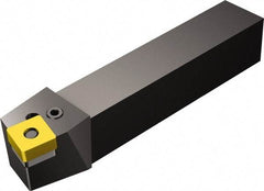 Sandvik Coromant - PSBNR/L, Left Hand Cut, 15° Lead Angle, 20mm Shank Height x 20mm Shank Width, Negative Rake Indexable Turning Toolholder - 125mm OAL, SNMG 12 04 08, SNMG 432 Insert Compatibility, Series T-Max P - Exact Tool & Supply