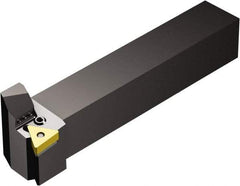 Sandvik Coromant - PTGNR/L..HP, Right Hand Cut, -1° Lead Angle, 16mm Shank Height x 16mm Shank Width, Negative Rake Indexable Turning Toolholder - 100mm OAL, TNMG 16 04 08, TNMG 332 Insert Compatibility, Series T-Max P - Exact Tool & Supply