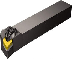 Sandvik Coromant - DDHNR/L, Left Hand Cut, -17.5° Lead Angle, 20mm Shank Height x 20mm Shank Width, Negative Rake Indexable Turning Toolholder - 125mm OAL, DNMG 15 06 08, DNMG 442 Insert Compatibility, Series T-Max P - Exact Tool & Supply