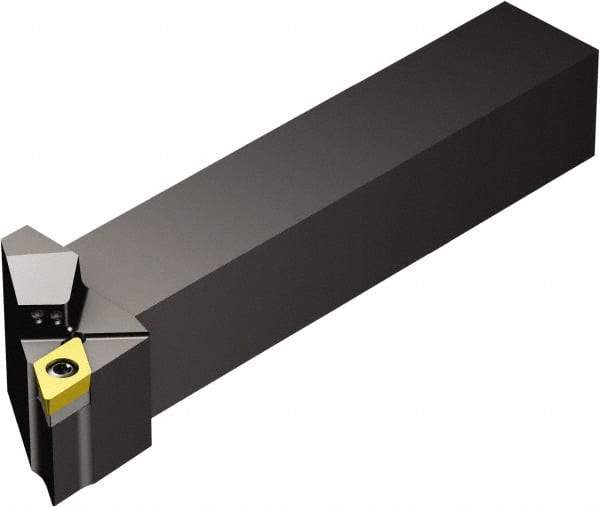 Sandvik Coromant - SDJCR/L..HP, Right Hand Cut, -3° Lead Angle, 32mm Shank Height x 25mm Shank Width, Neutral Rake Indexable Turning Toolholder - 170mm OAL, DCMT 11 T3 08, DCMT 3(2.5)2 Insert Compatibility, Series CoroTurn 107 - Exact Tool & Supply